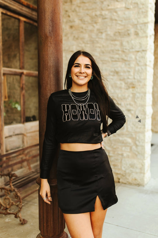 Howdy Sequins Long Sleeve