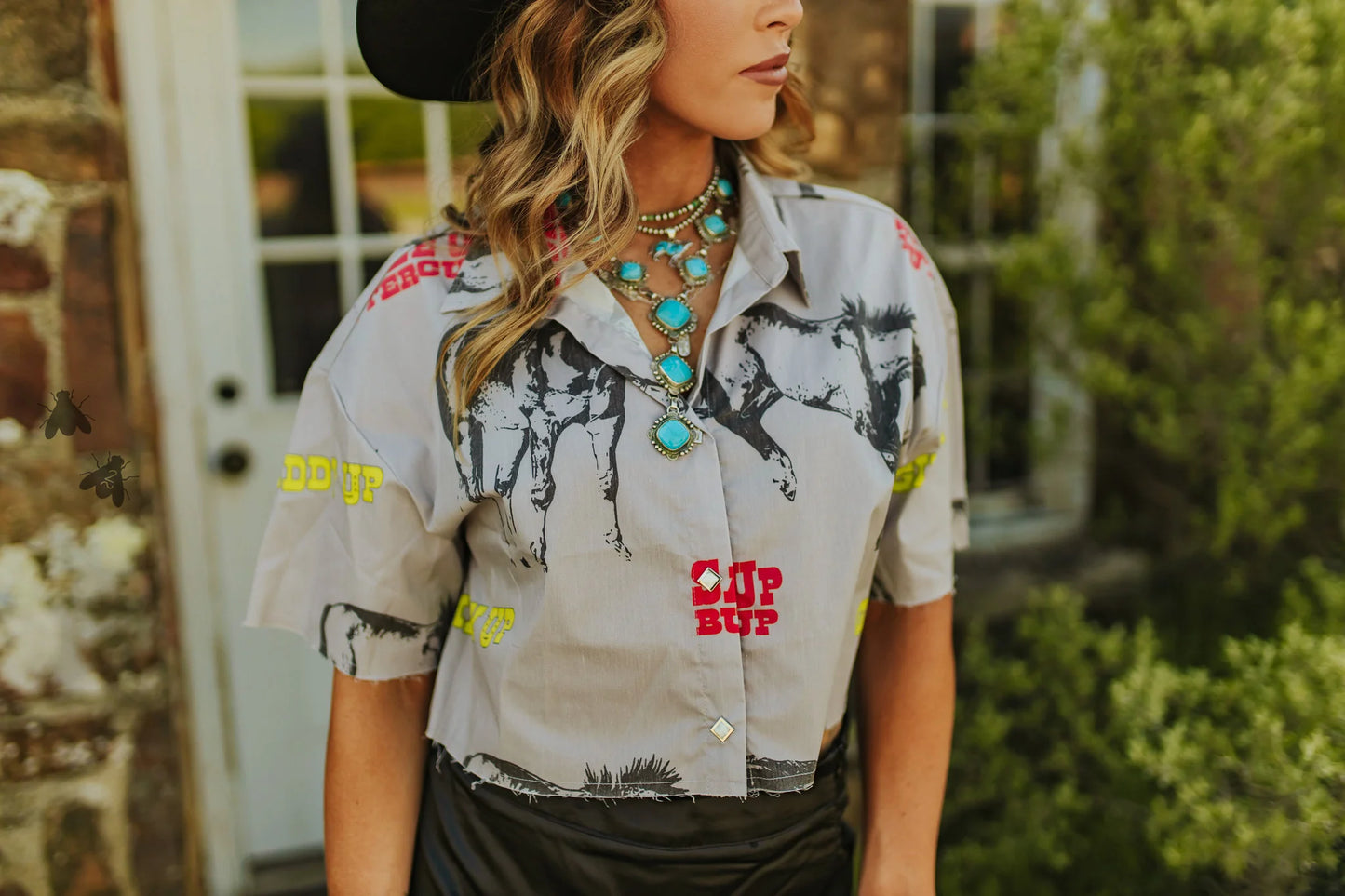 SIZE L/XL Giddy Up Crop