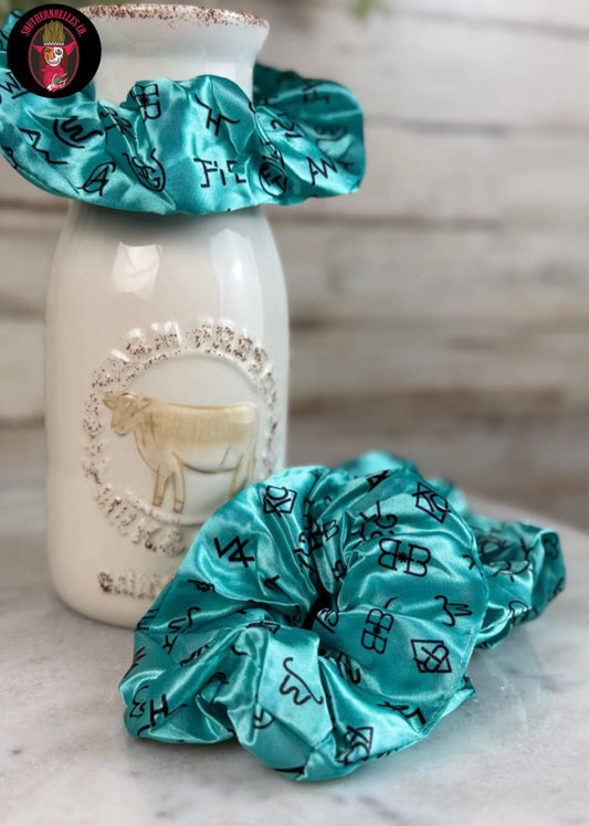 Turquoise Brands Scrunchie