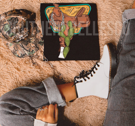 PREORDER Saddle Up Tee *2 Colors* (SHIPS TO ME: 20-24 BUSINESS DAYS AFTER 10/30)