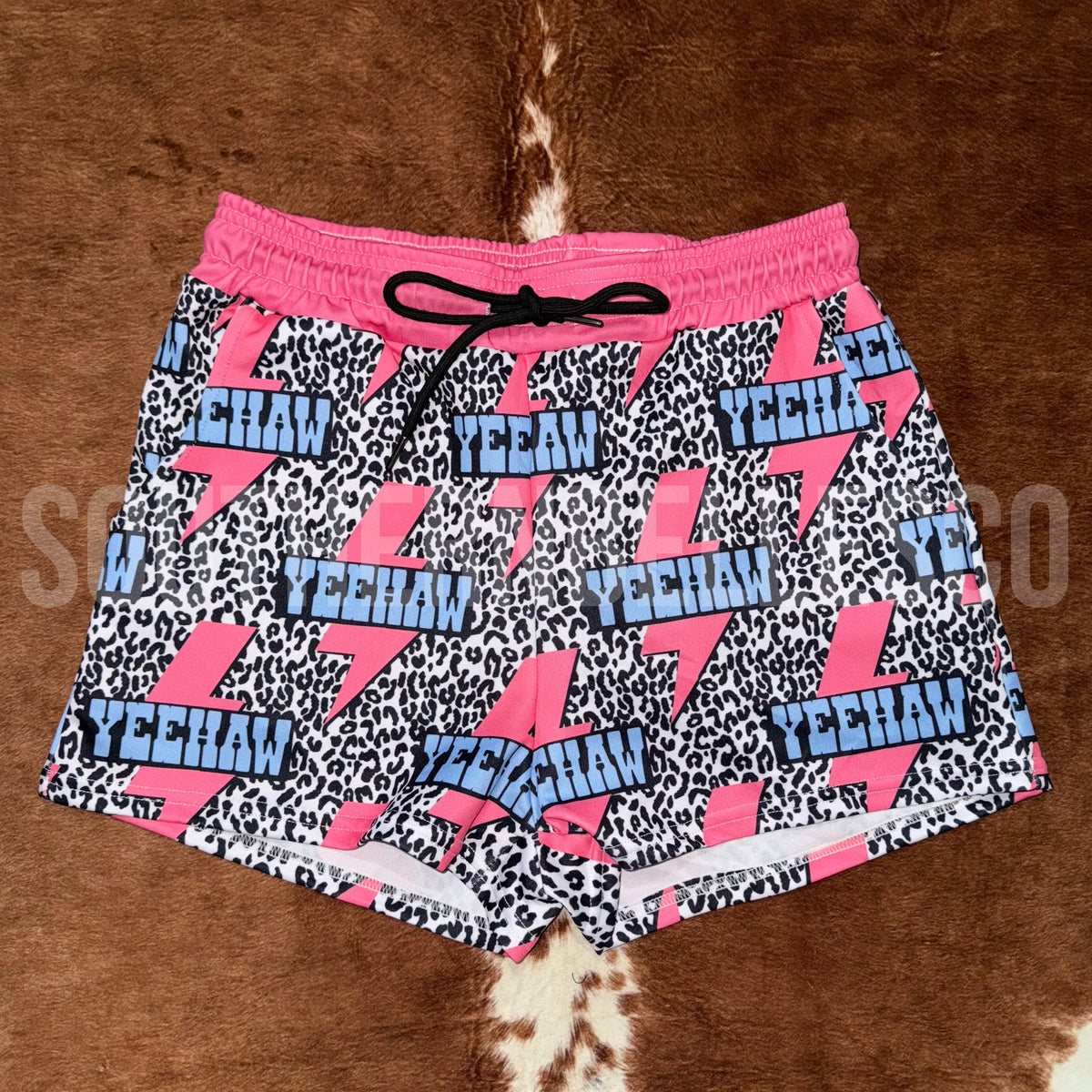 SIZE MEDIUM YeeHaw Bolt Lounge Shorts