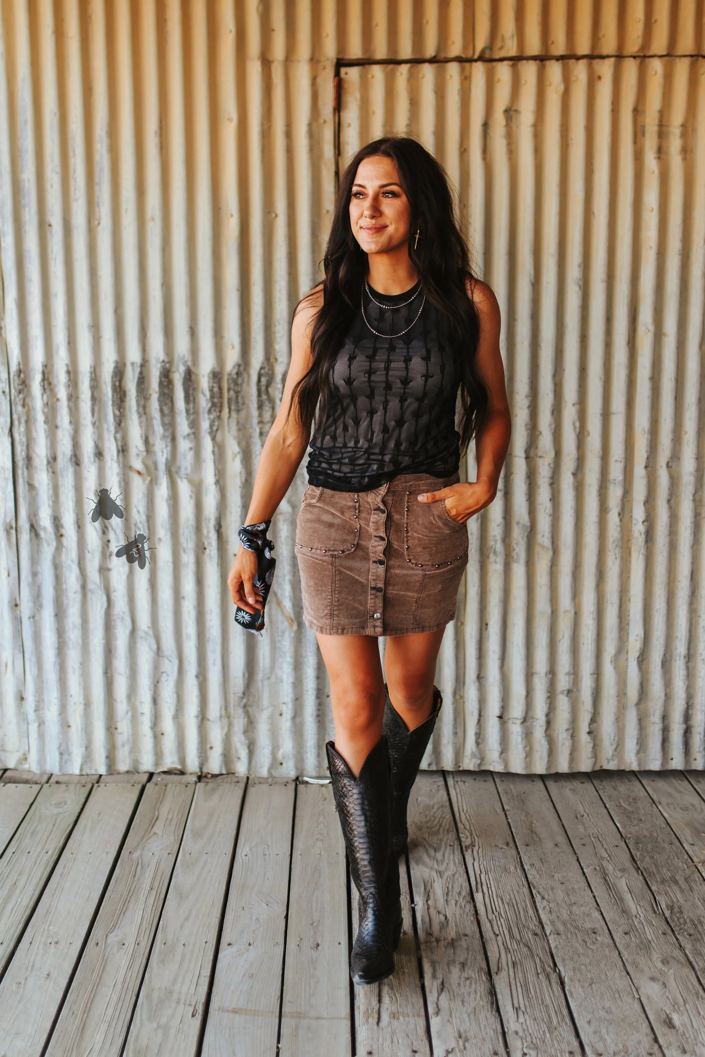 My Lady Lace Tank *Midnight*