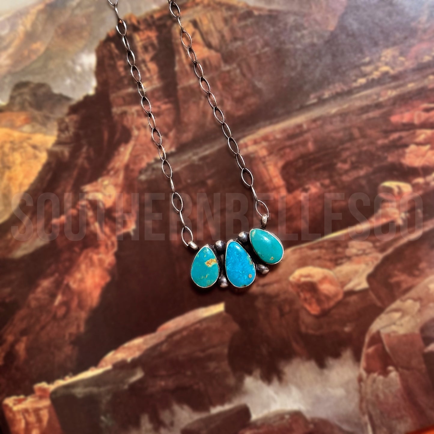 Kingman Turquoise Necklace-Timothy Yazzie