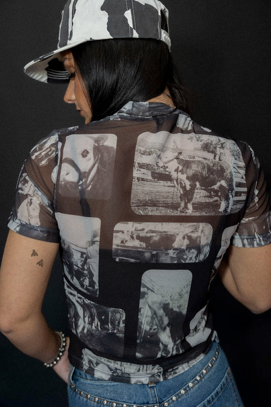 Cattle Chrome Mesh Tee