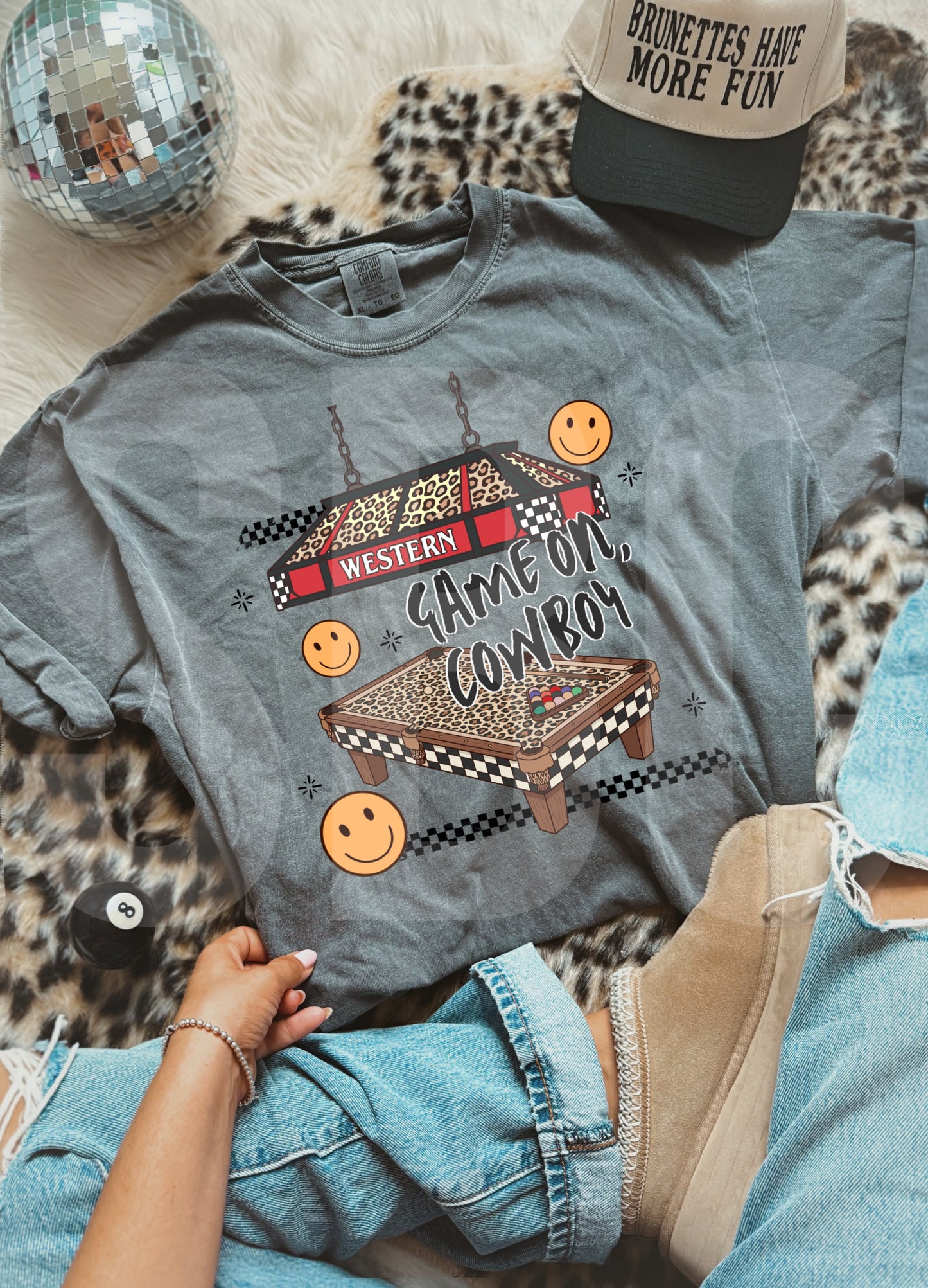 PREORDER Game On Cowboy Tee *2 Colors* (SHIPS TO ME: 20-24 BUSINESS DAYS AFTER 6/30)