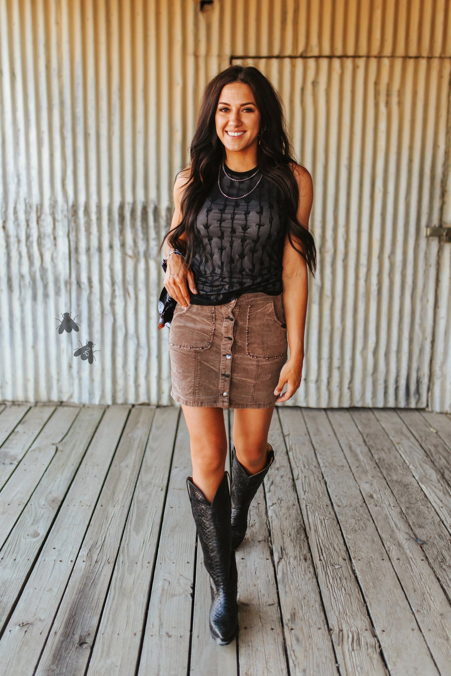 My Lady Lace Tank *Midnight*