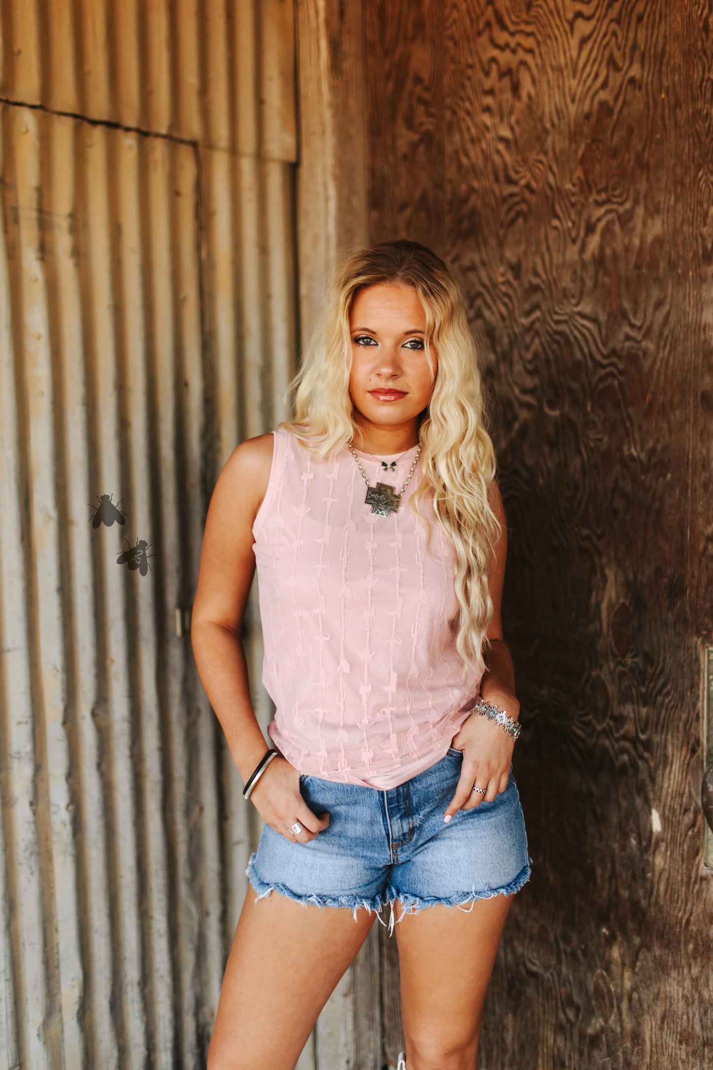 My Lady Lace Tank *Dusty Rose*