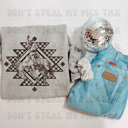 PREORDER Aztec Bronc Tee/Crew (SHIPS TO ME: 20-24 BUSINESS DAYS AFTER 7/31)