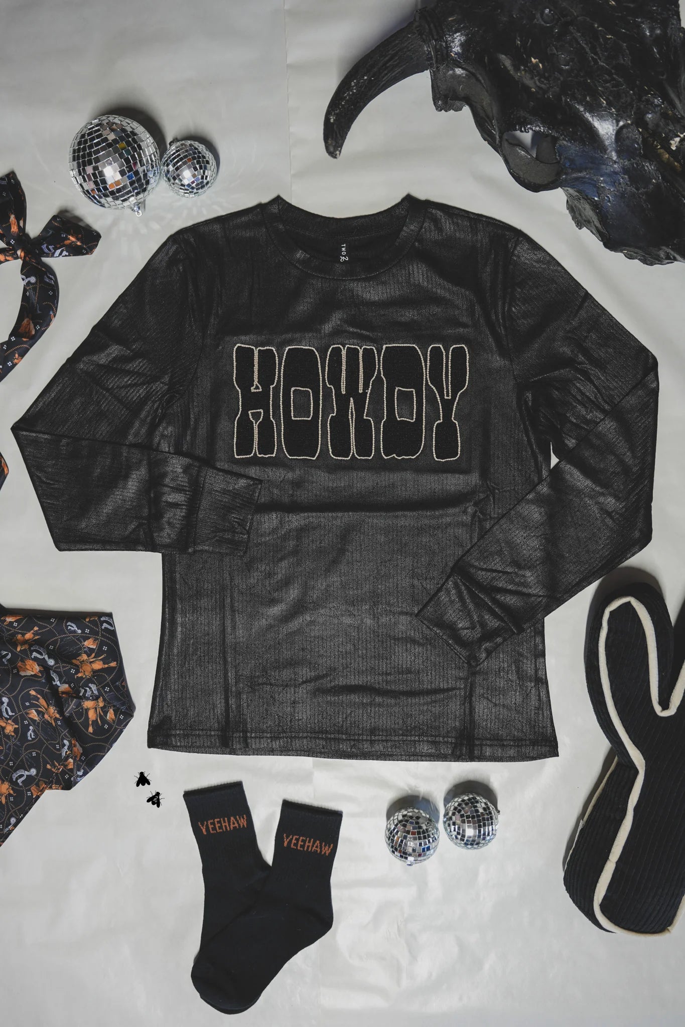 Howdy Sequins Long Sleeve