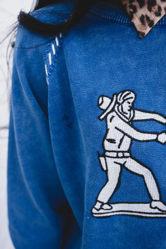 Cobalt Cowboy Pullover *Blue*