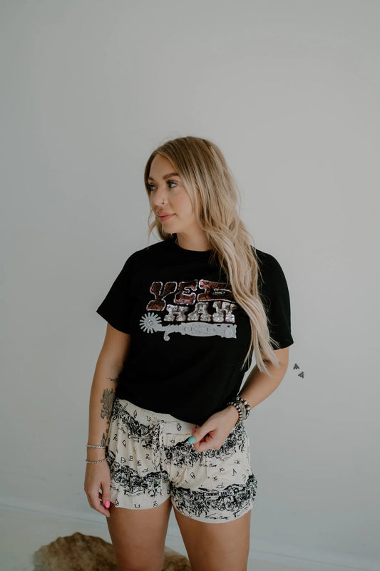 SIZE SMALL Spur Me Silvers Tee