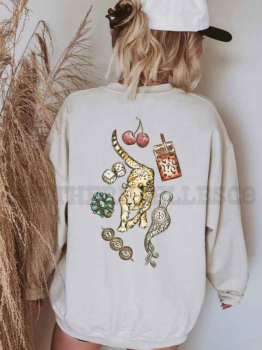 PREORDER Cheetah Collage Tee/Crew (SHIPS TO ME: 20-24 BUSINESS DAYS AFTER 11/05)