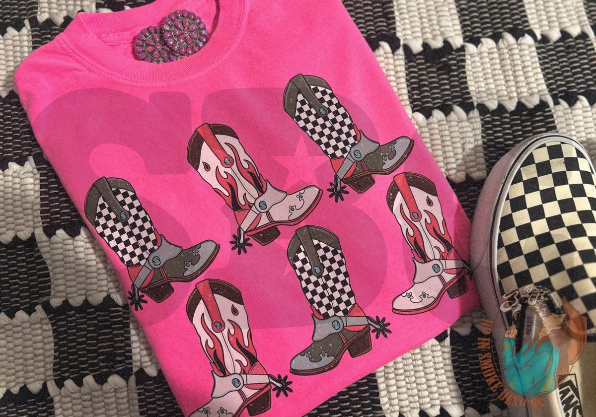 PREORDER Edgy Boots Tee (SHIPS TO ME: 20-24 BUSINESS DAYS AFTER 10/12)