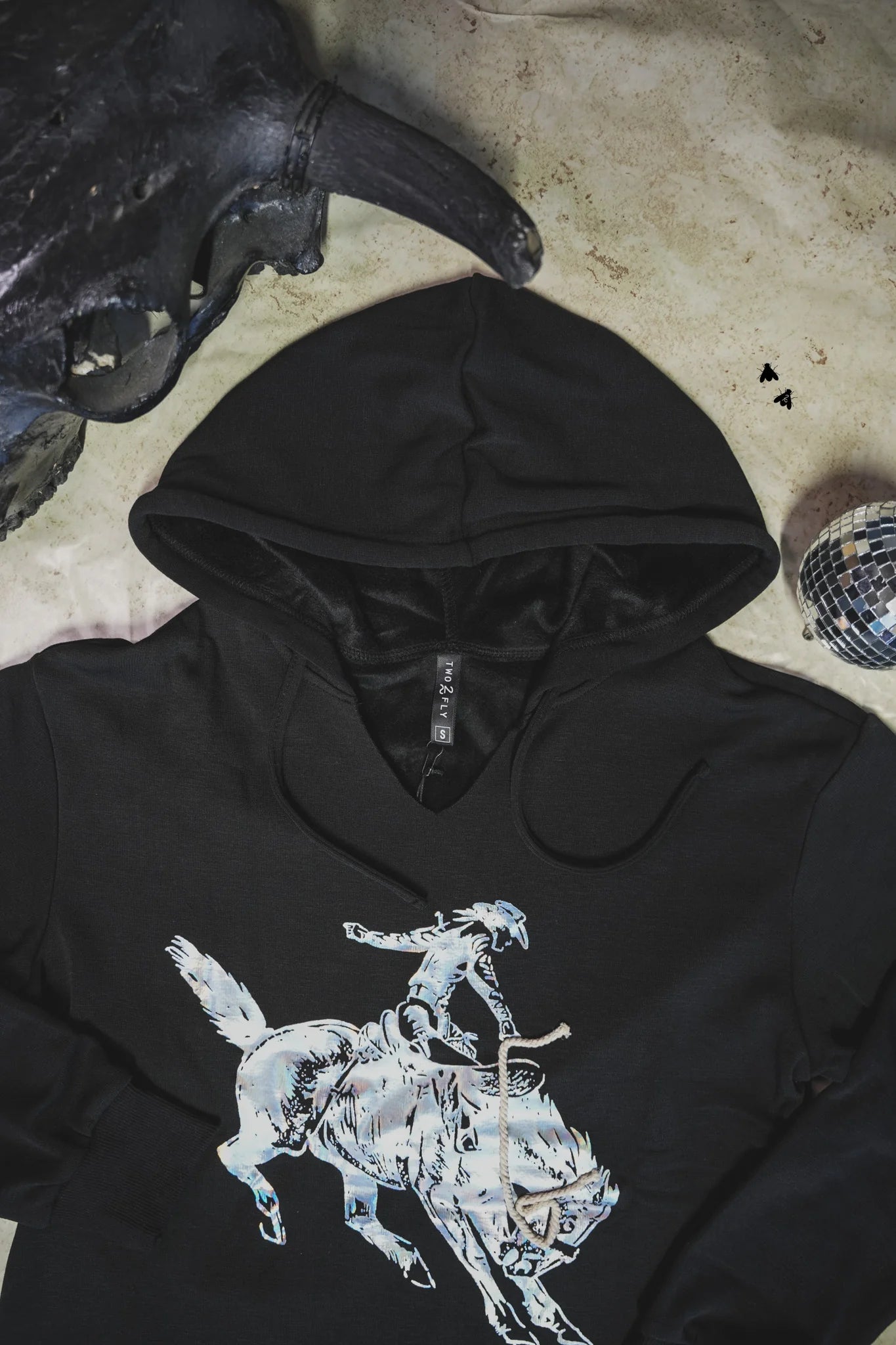SIZE SMALL Buck The Rest Hoodie