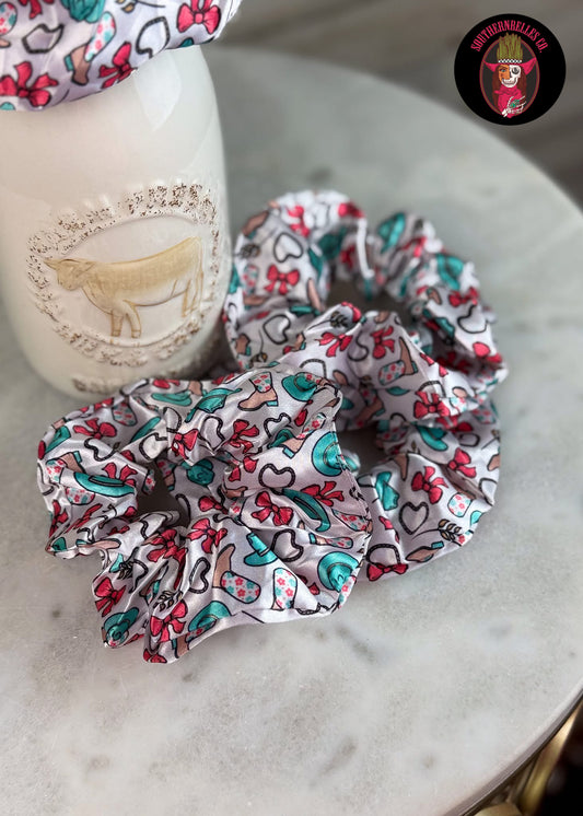 Boots & Bows Scrunchie