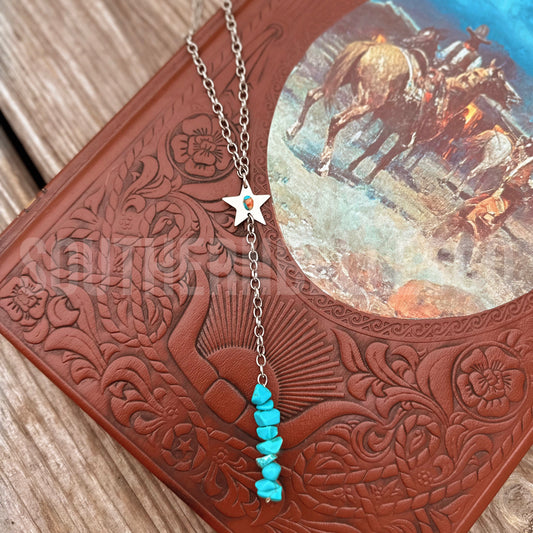 Spiny Oyster/Turquoise Stone Lariat