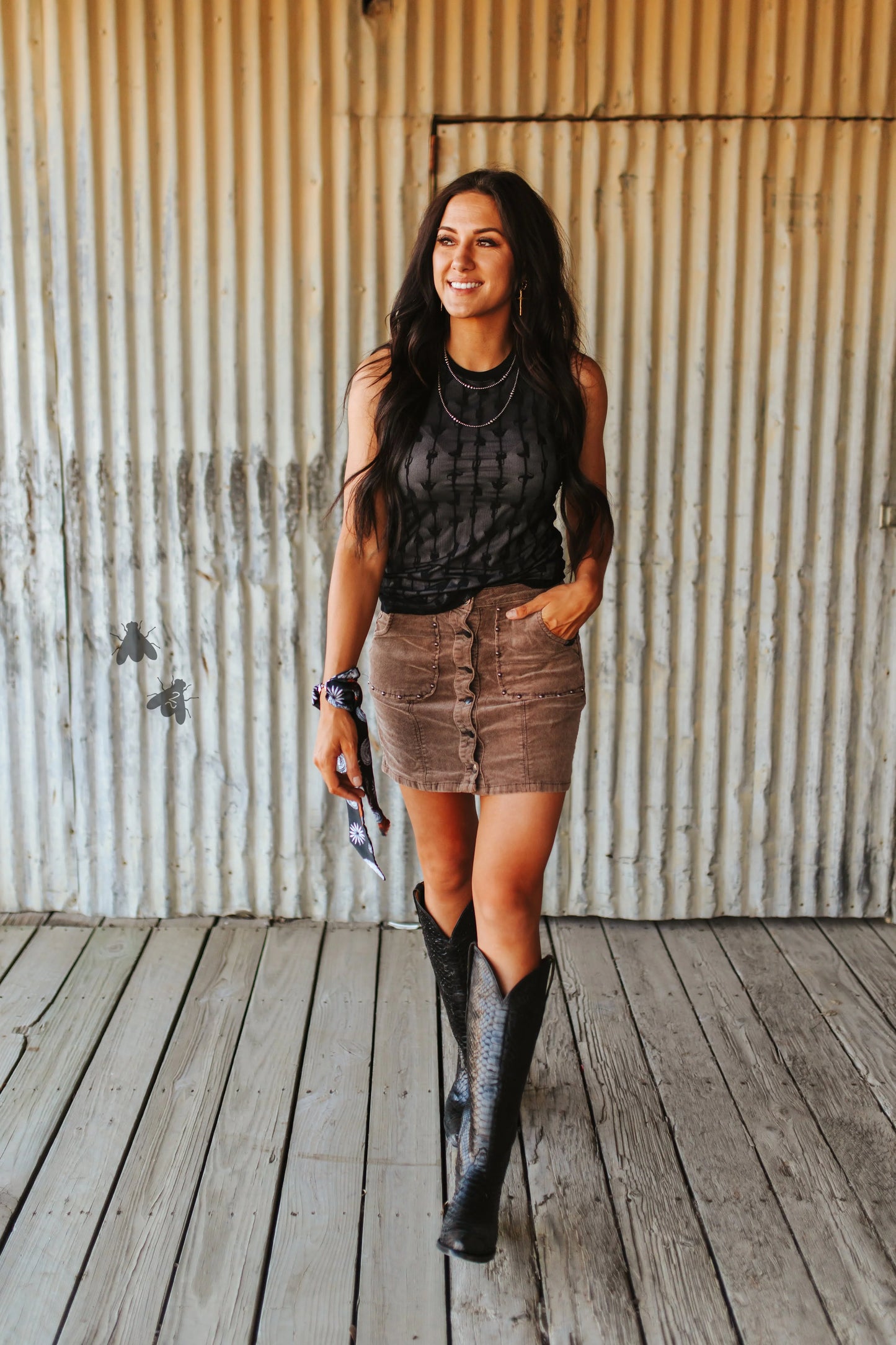 My Lady Lace Tank *Midnight*