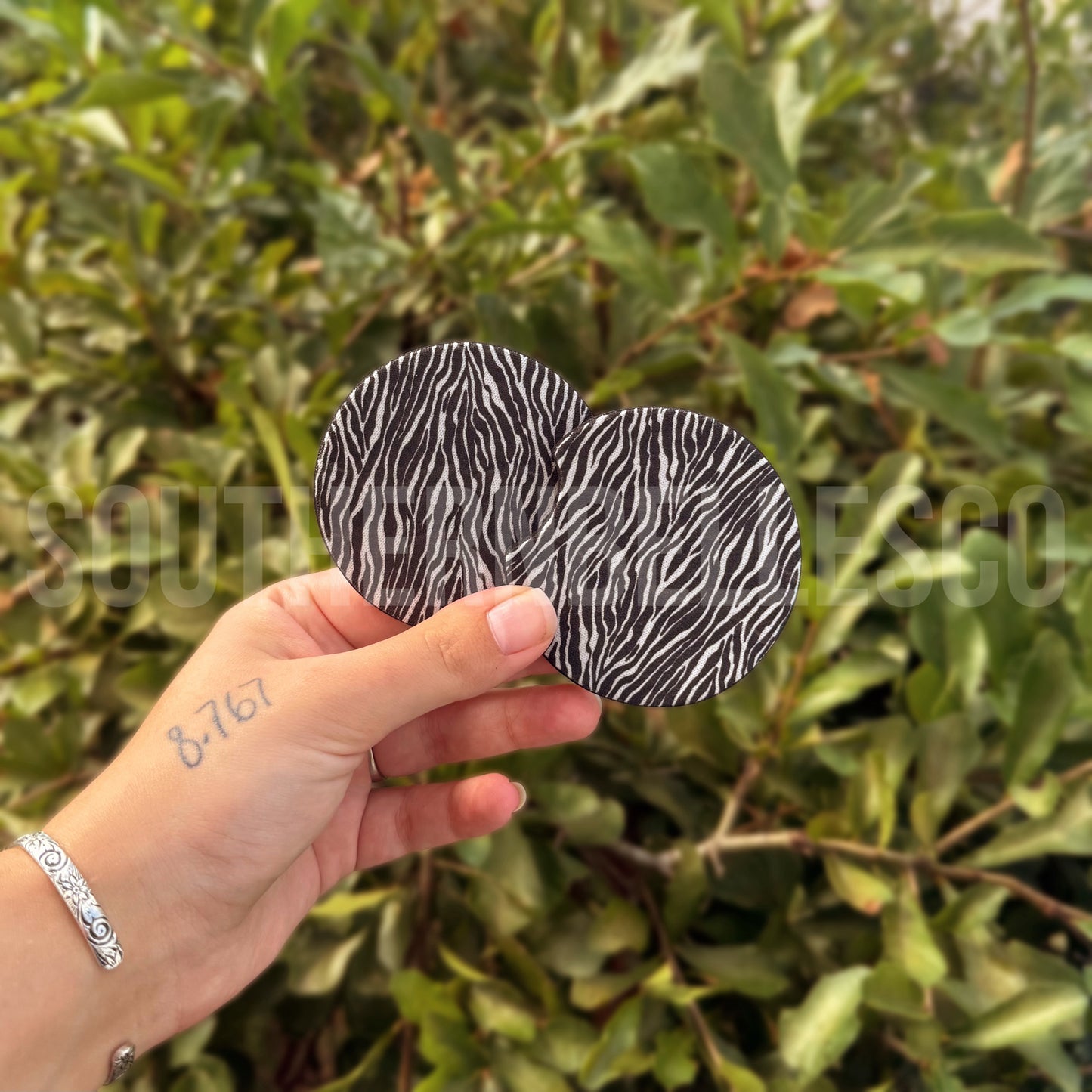 Zebra Car Coasters