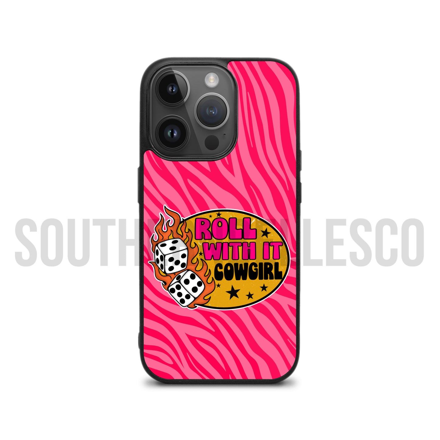Roll With It Cowgirl Phone Case