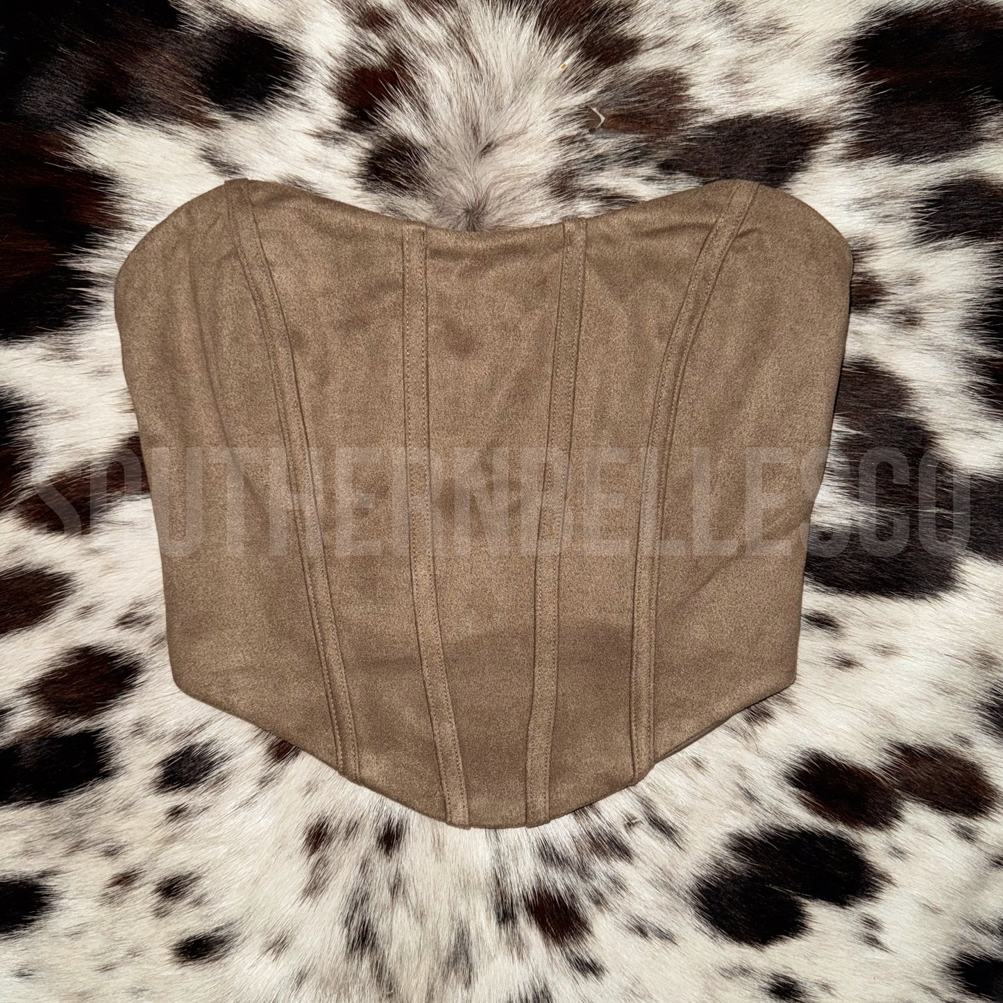 Bluegrass Suede Corset Top