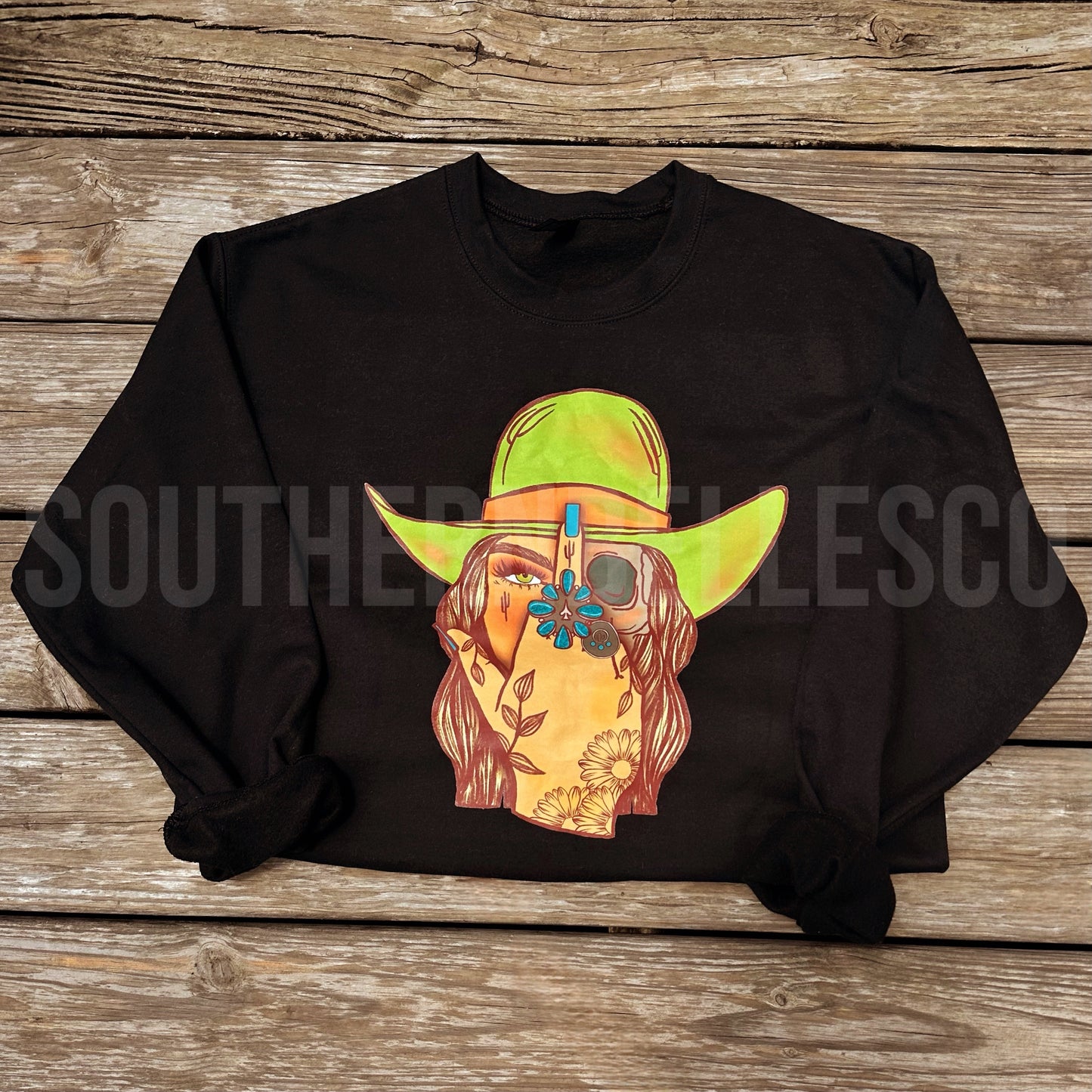 PREORDER Bad*ss Cowgirl Tee/Crew (SHIPS TO ME: 20-24 BUSINESS DAYS AFTER 4/21)