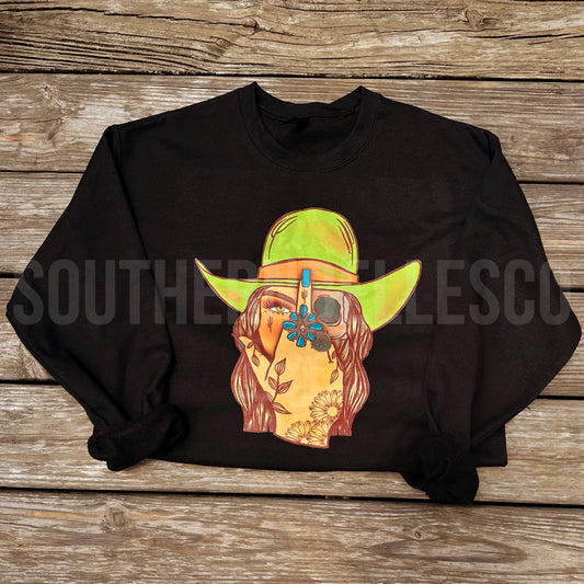 PREORDER Bad*ss Cowgirl Tee/Crew (SHIPS TO ME: 20-24 BUSINESS DAYS AFTER 11/21)