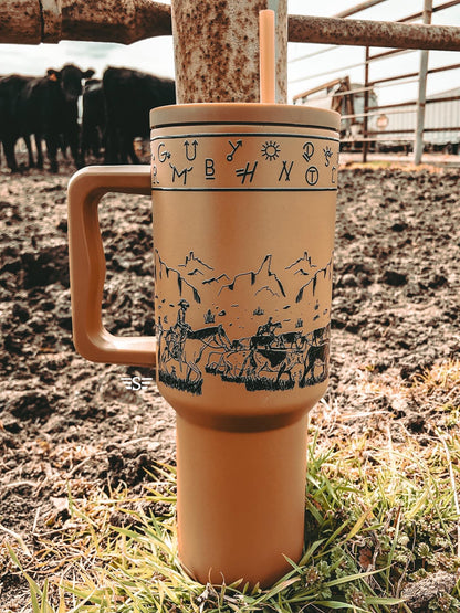 Rust Cattle Drive 40oz Tumbler