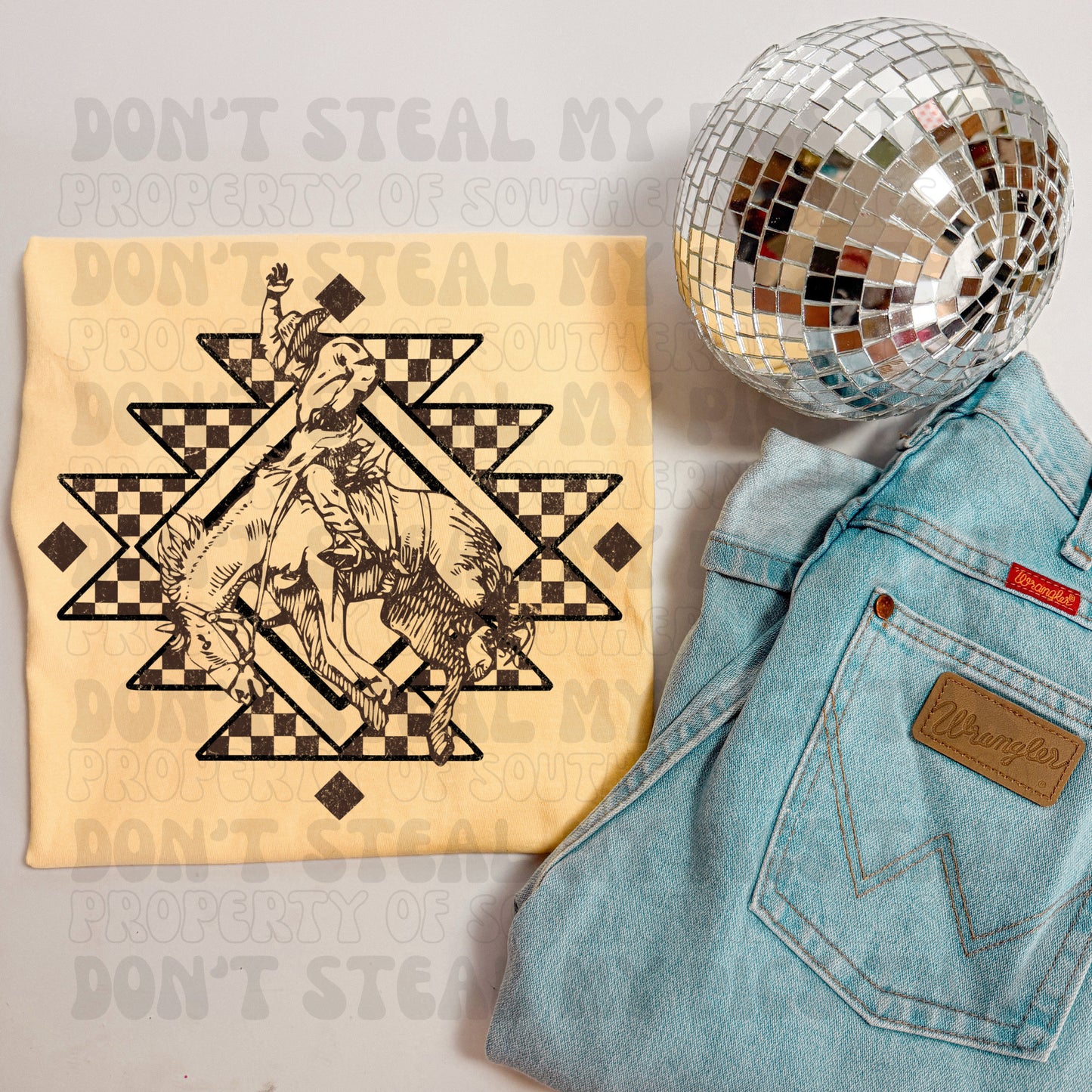 PREORDER Aztec Bronc Tee/Crew (SHIPS TO ME: 20-24 BUSINESS DAYS AFTER 7/31)