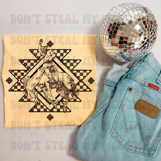 PREORDER Aztec Bronc Tee/Crew (SHIPS TO ME: 20-24 BUSINESS DAYS AFTER 7/31)