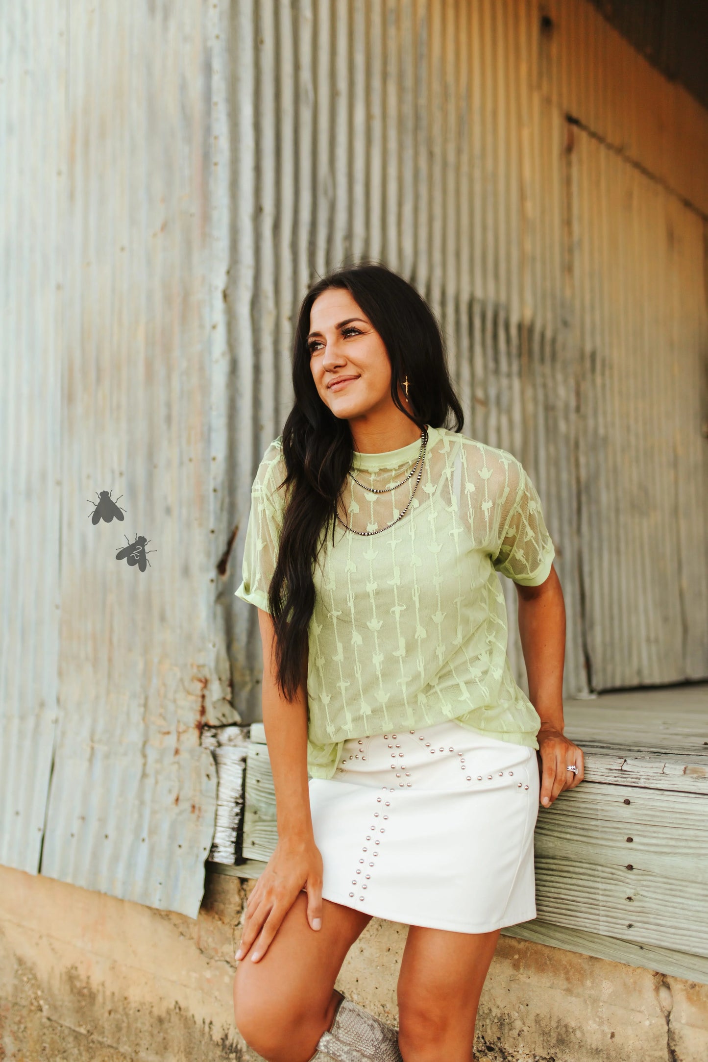 Cowtown Cutesy Top *Lime*