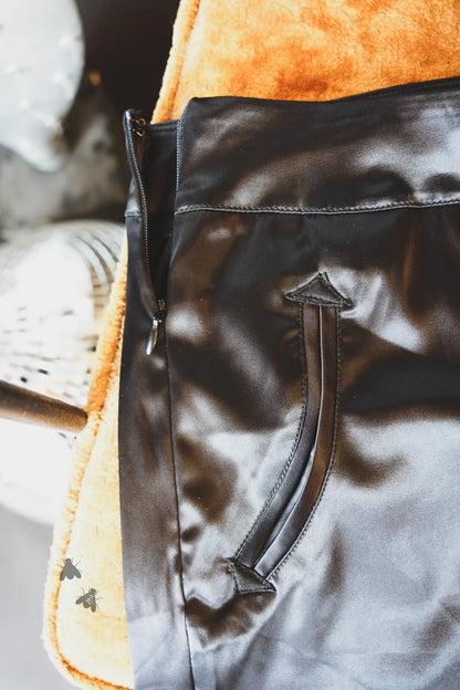 SIZE SMALL Cowboy Tuxedo Satin Shorts