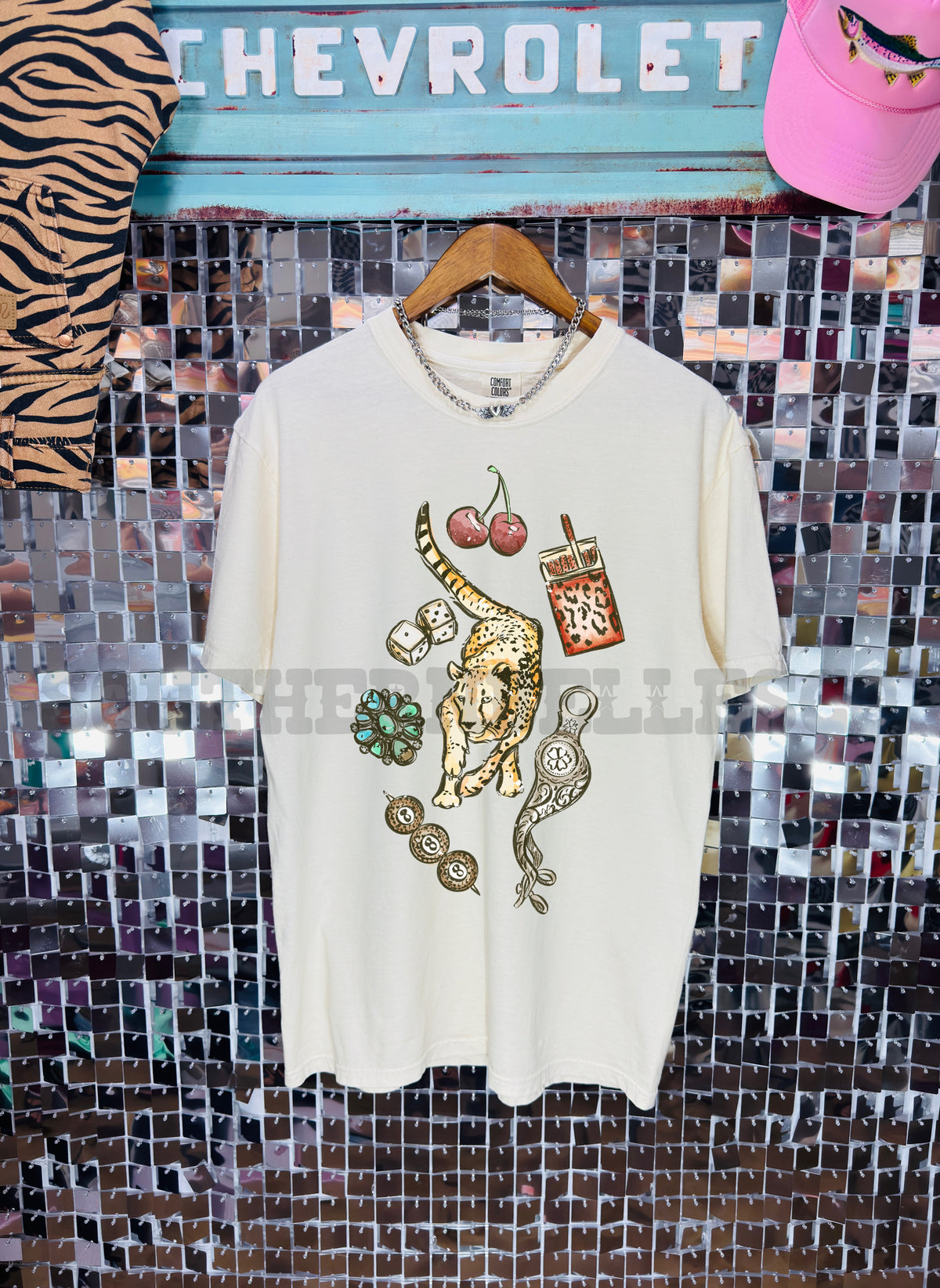 PREORDER Cheetah Collage Tee/Crew (SHIPS TO ME: 20-24 BUSINESS DAYS AFTER 10/20)