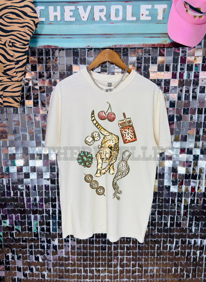 PREORDER Cheetah Collage Tee/Crew (SHIPS TO ME: 20-24 BUSINESS DAYS AFTER 10/20)