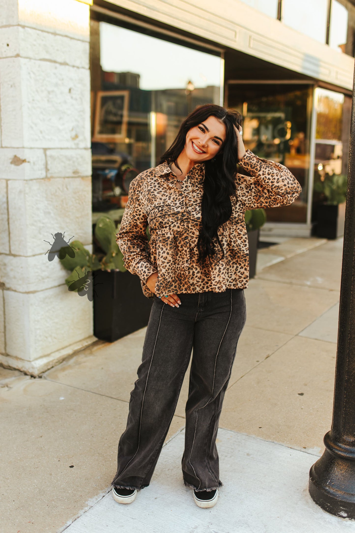 Loopty Lou Long Sleeve *Leopard*