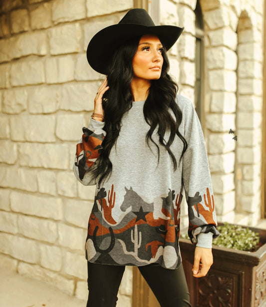 SIZE SMALL Ponyride Pullover