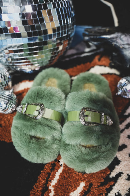 Home Buckle Slippers *Cacti*