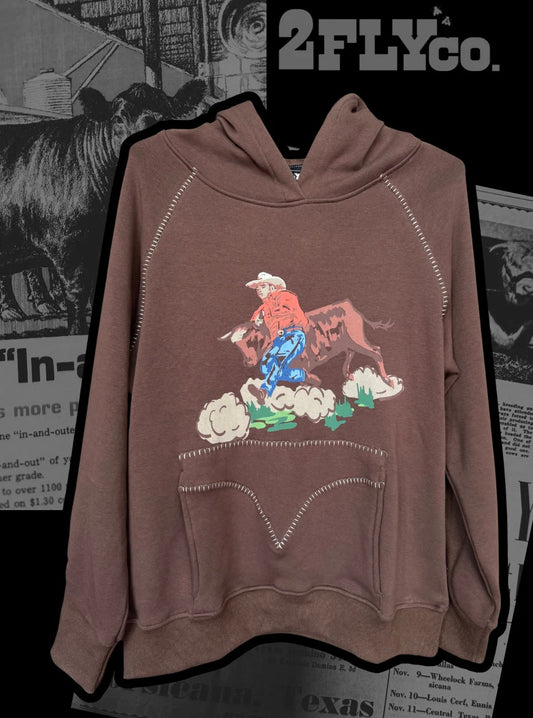 The Bulldogger Hoodie *Chocolate*