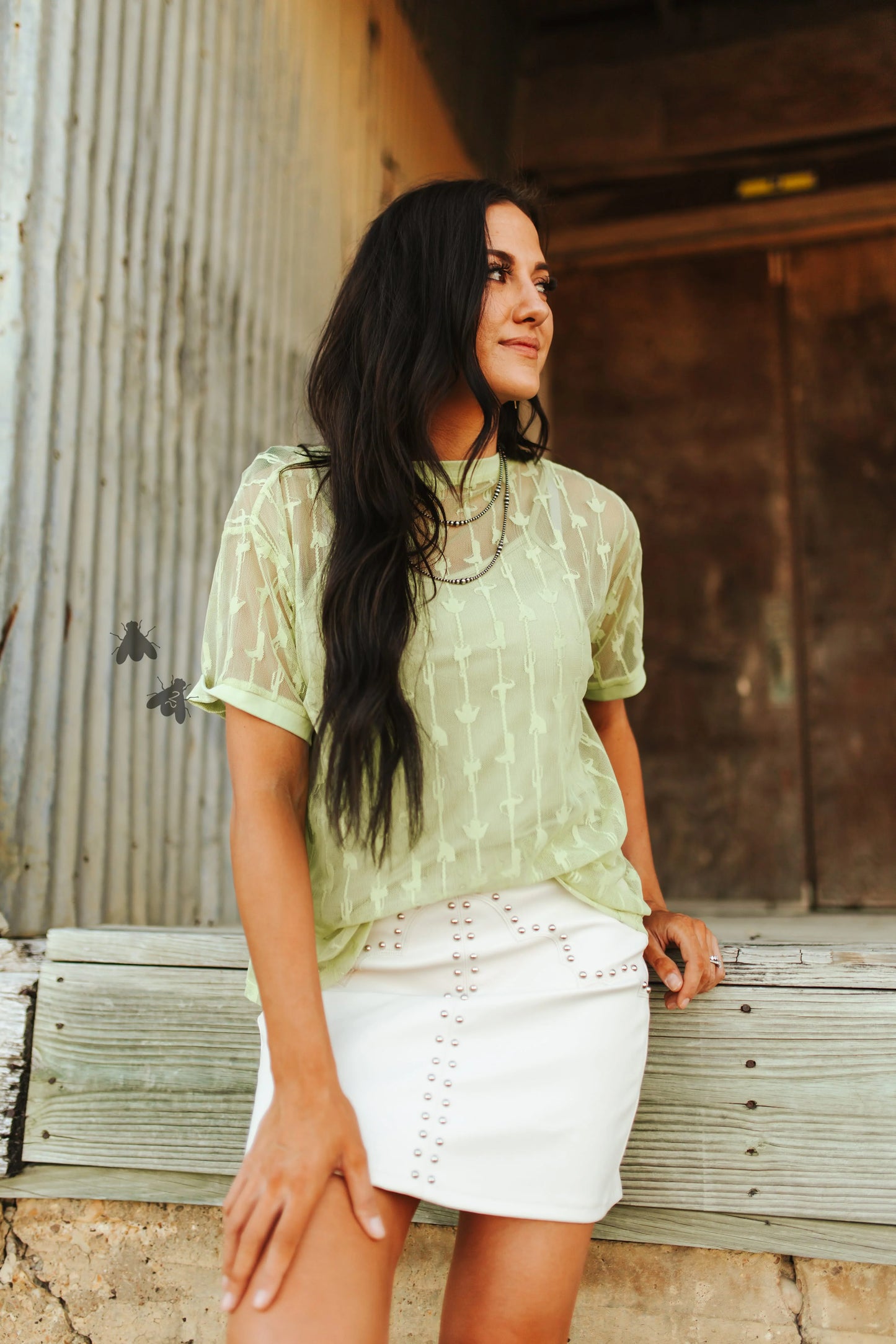Cowtown Cutesy Top *Lime*