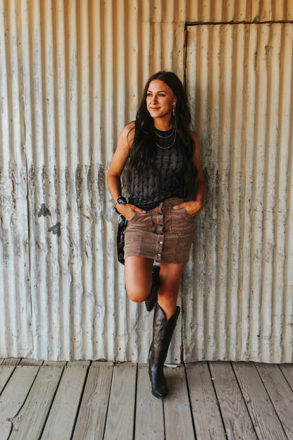 My Lady Lace Tank *Midnight*