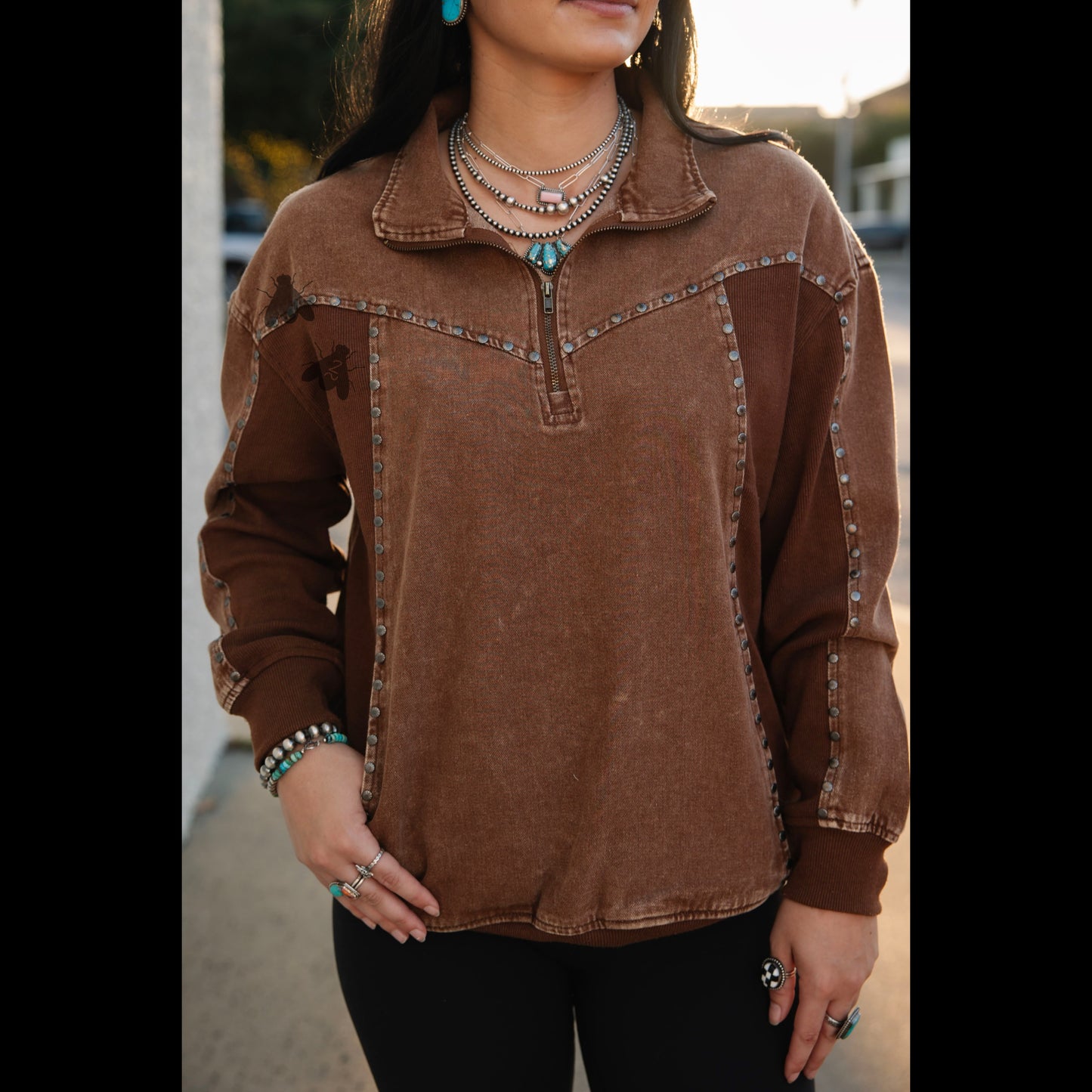 Silver Creek Half Zip *Choc*