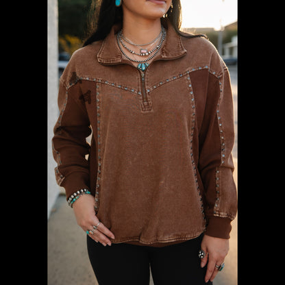 Silver Creek Half Zip *Choc*