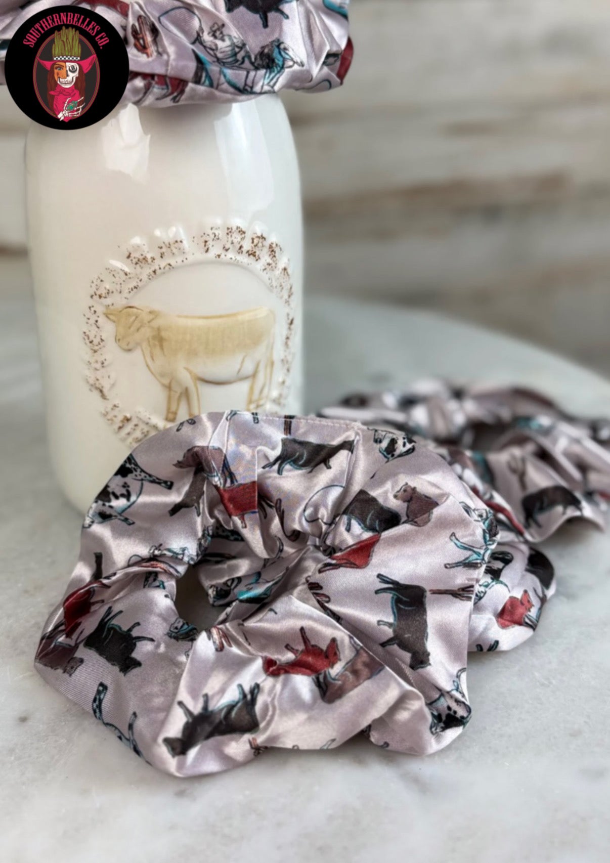 Ranch Cattle Scrunchie