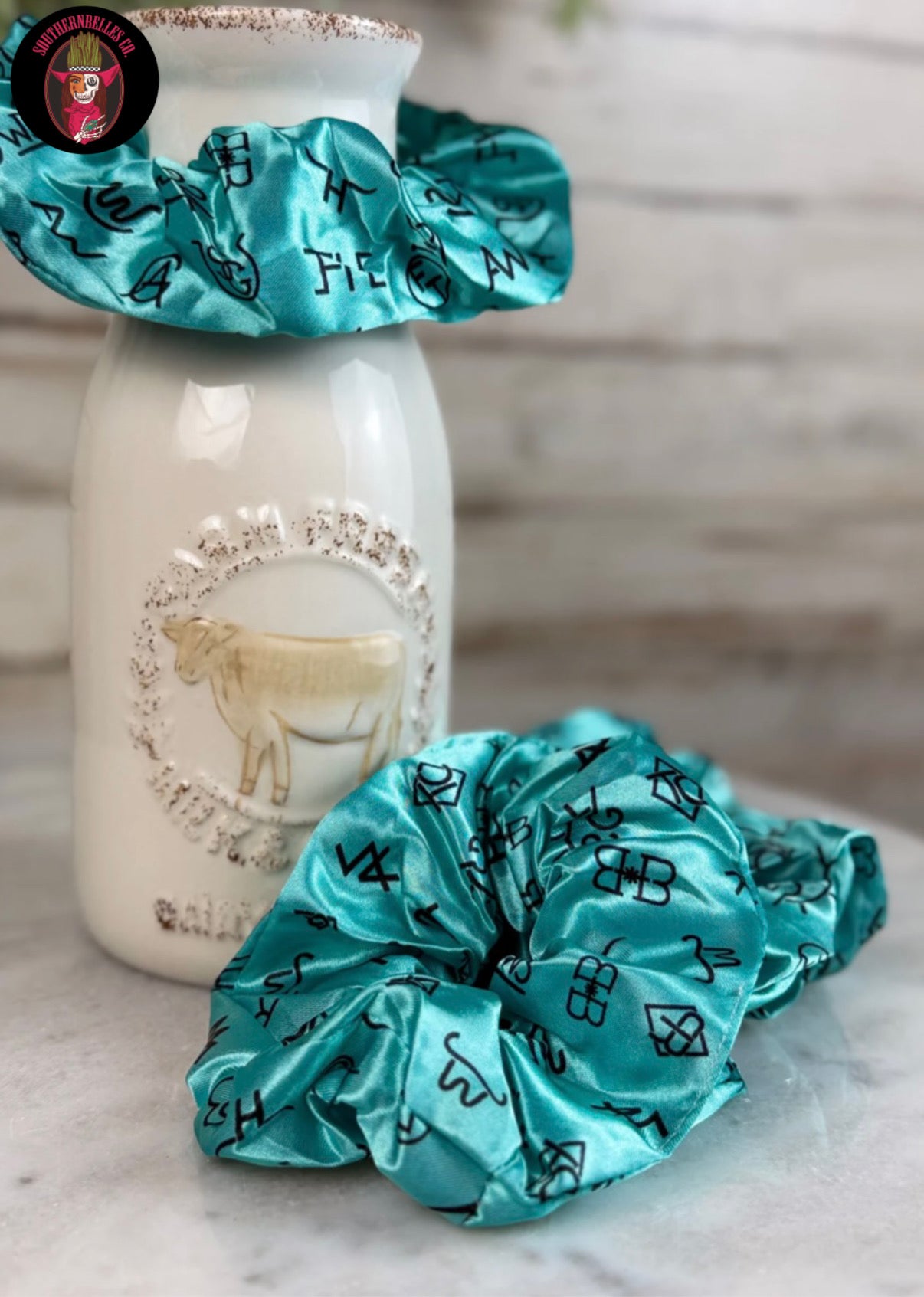 Turquoise Brands Scrunchie