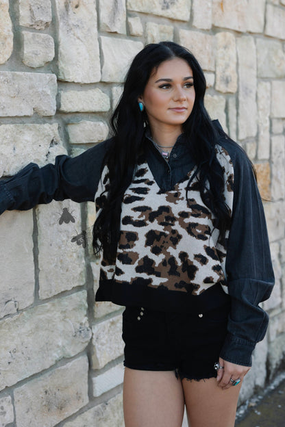 Doubleshift Top *Leopard*