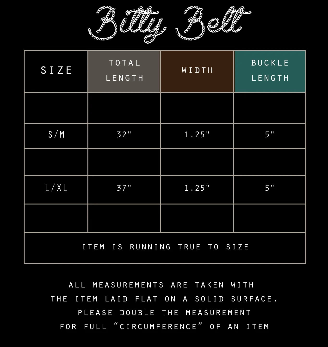 Bitty Belt *Saddle*