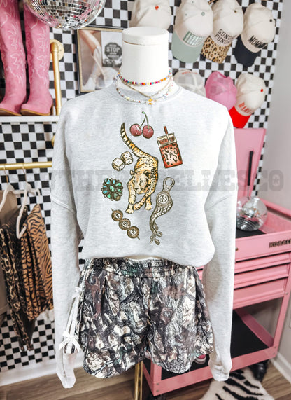 PREORDER Cheetah Collage Tee/Crew (SHIPS TO ME: 20-24 BUSINESS DAYS AFTER 10/20)
