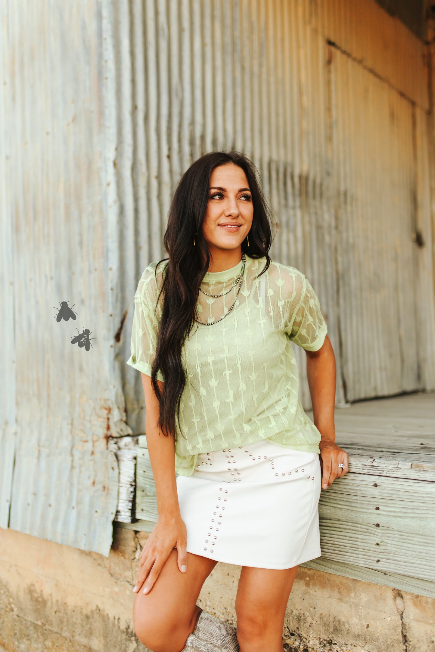 Cowtown Cutesy Top *Lime*