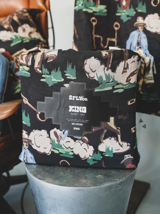 Cuddle Up Cowboy Sheet Set