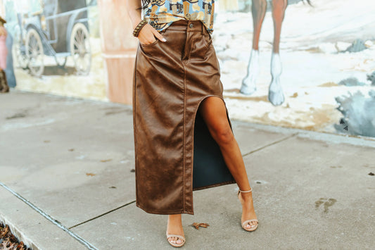 SIZE LARGE Limousine Leather Skirt