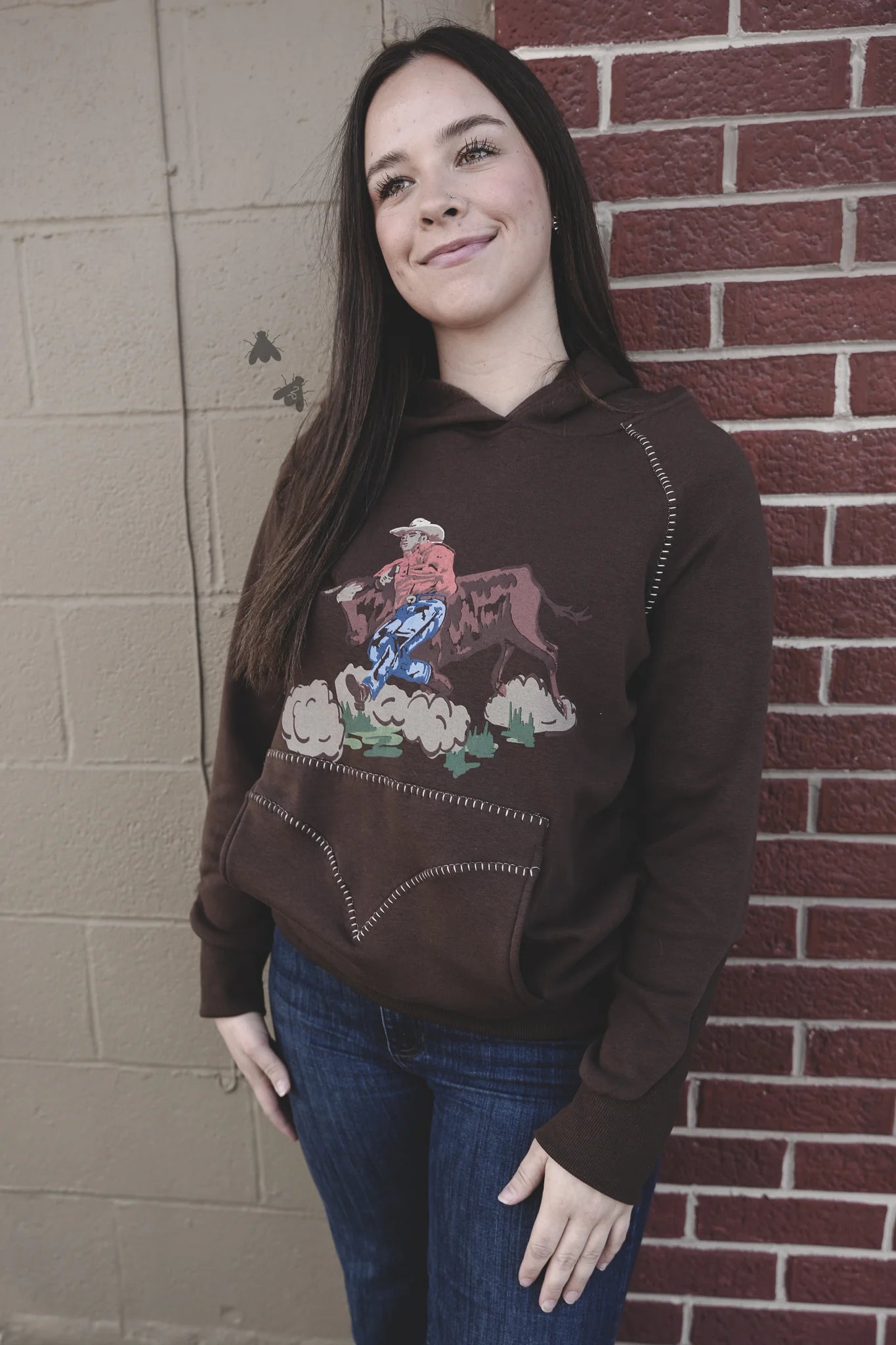 The Bulldogger Hoodie *Chocolate*